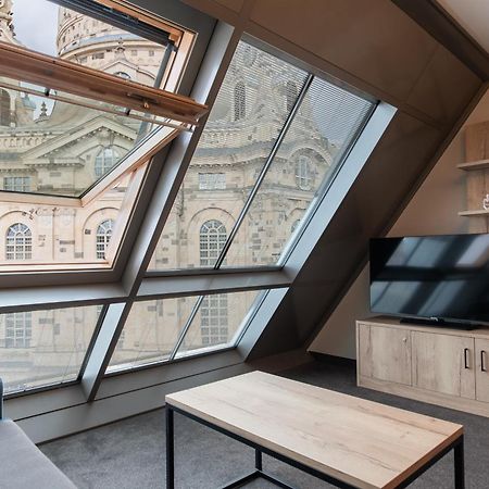Familienapartment Mit Panoramablick Zur Frauenkirche دريسدن المظهر الخارجي الصورة