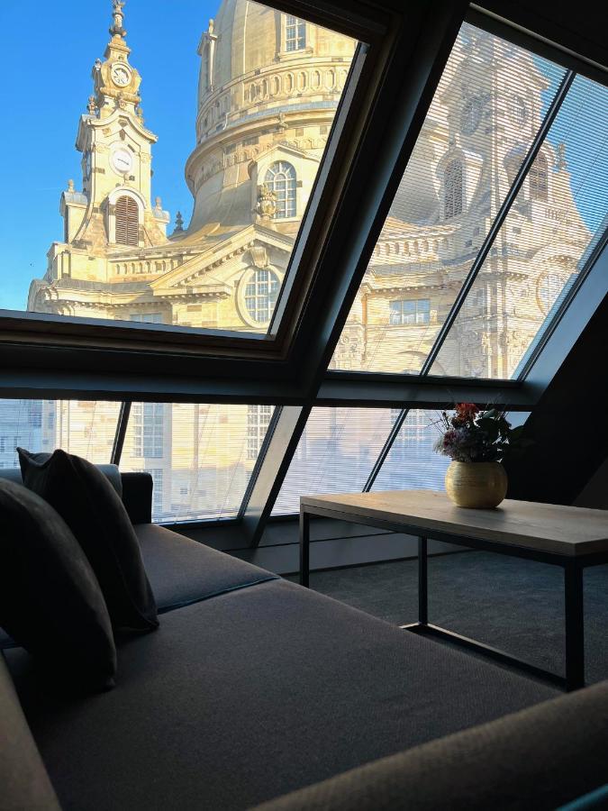 Familienapartment Mit Panoramablick Zur Frauenkirche دريسدن المظهر الخارجي الصورة